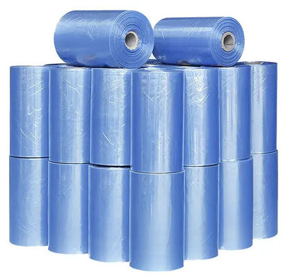 品質  Transparent Blue Polyvinyl Chloride PVC Film 30 Micron PVC Heat Shrink Wrap Roll 工場