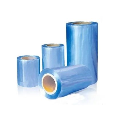 透明ブルーPVC収縮膜 張力強度 ≥45Mpa 350mm-810mm